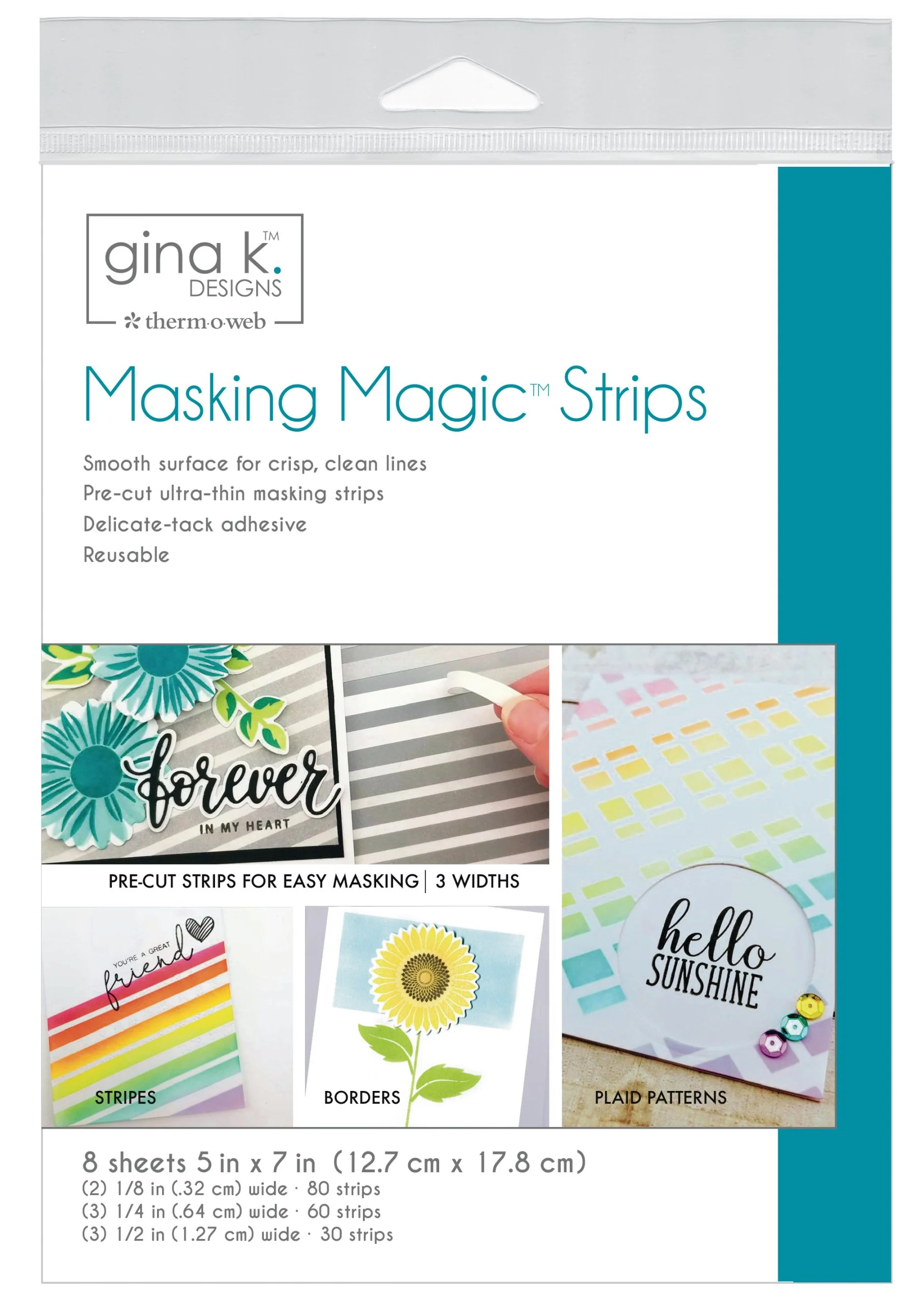 ADHESIVE- Masking Magic STRIPS (8 sheets)