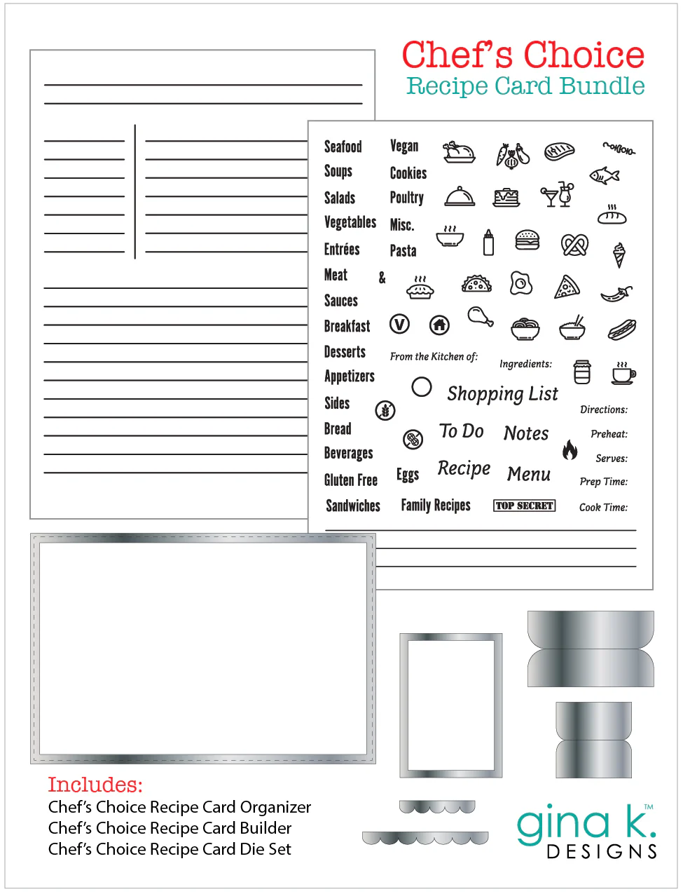 CLEARANCE - NO RETURNS BUNDLE- Chef's Choice Recipe Card