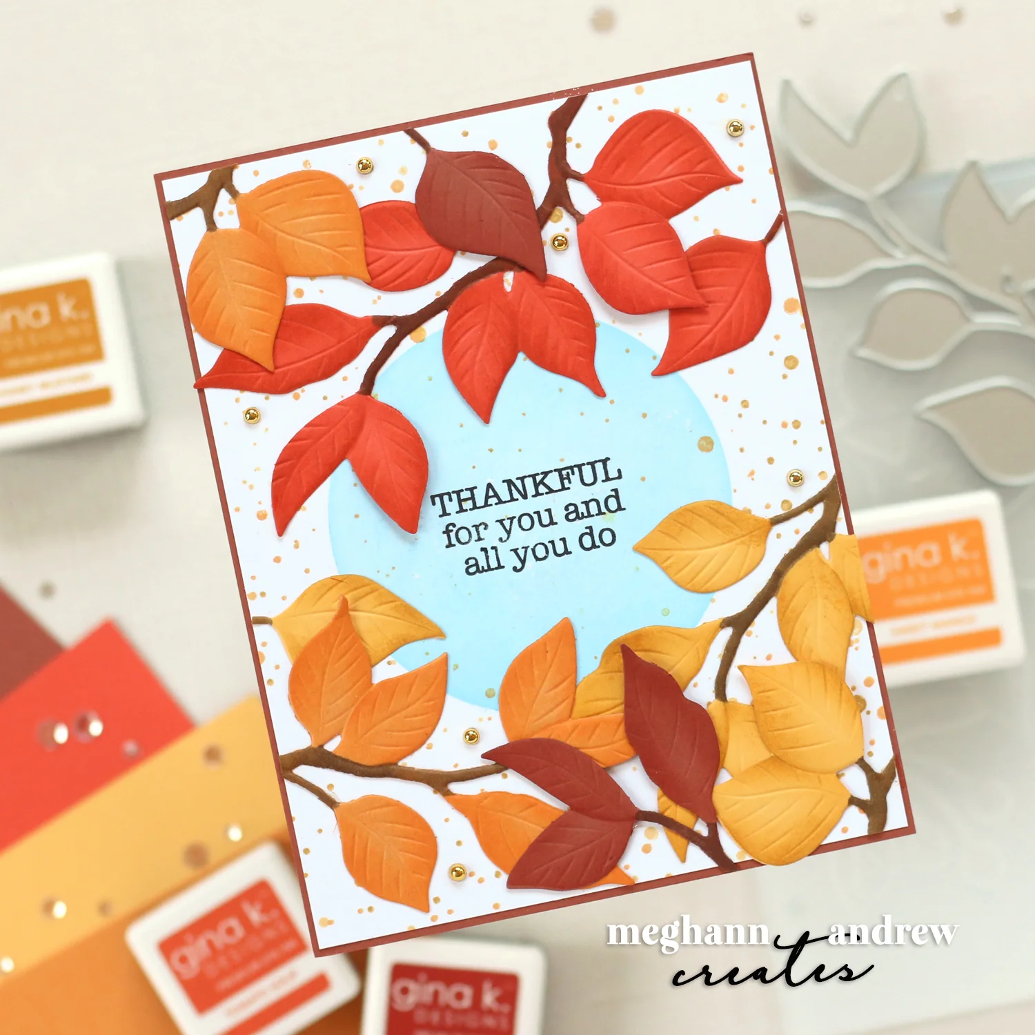 BUNDLE- Serene Branches 3D Embossing Folder, Die and Stencil - Image 5