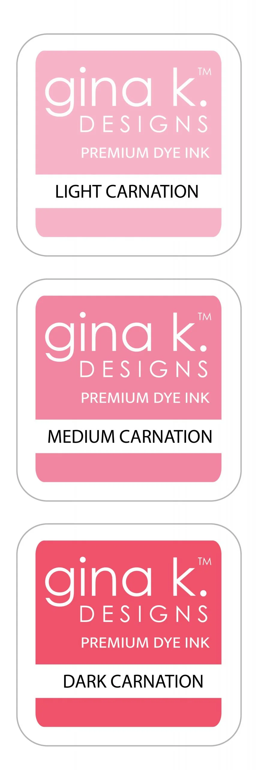 Color Companions INK CUBE SET- Carnation