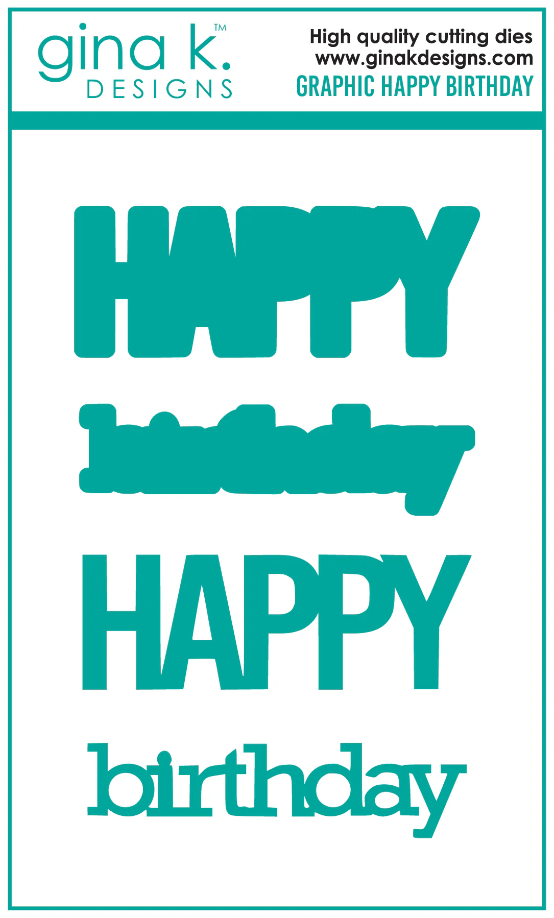 DIE- Graphic Happy Birthday
