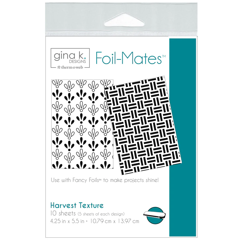 TOW- Gina K. Designs Foil-Mates™ Remix 4.25 in. x 5.5 in. (10 sheets) - HARVEST TEXTURE