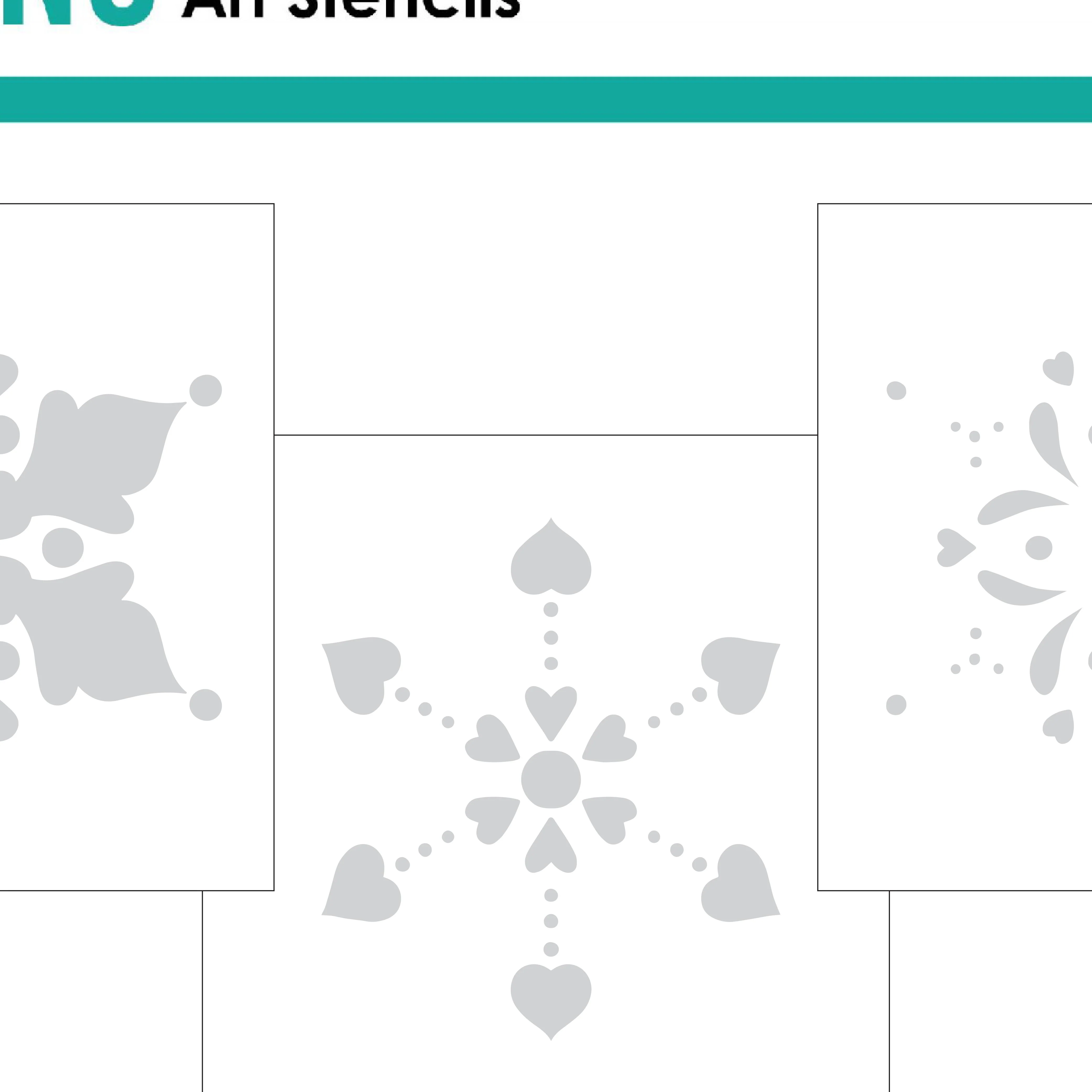 STENCIL- Heartfelt Snowflake Layering Stencil
