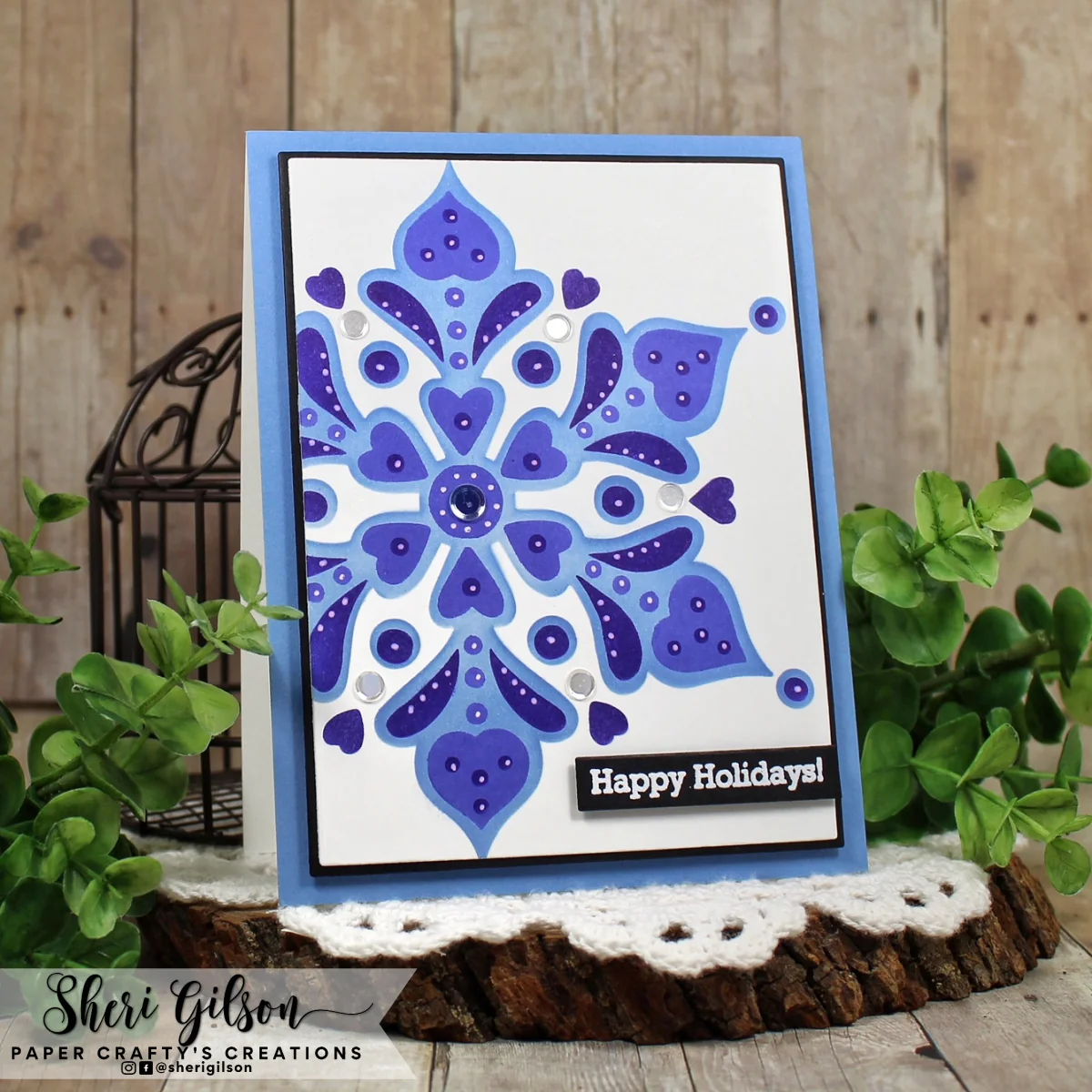 STENCIL- Heartfelt Snowflake Layering Stencil - Image 2