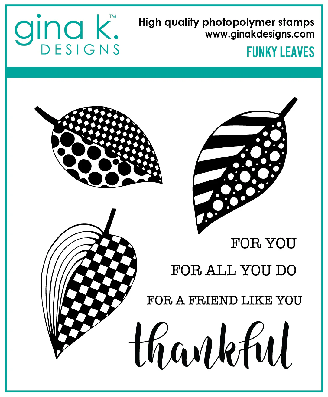 STAMPS- Funky Leaves