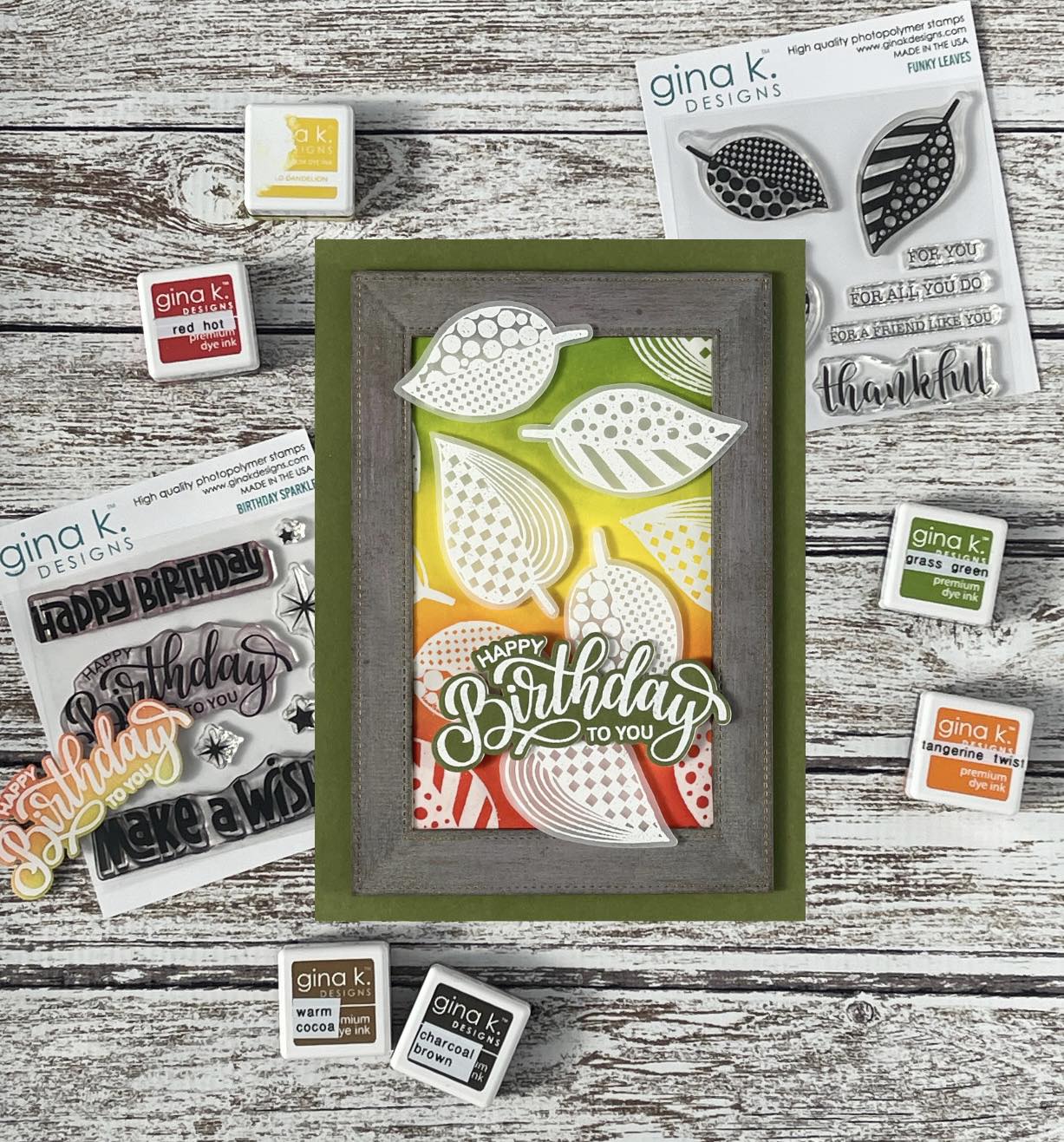 STAMPS- Funky Leaves - Image 2