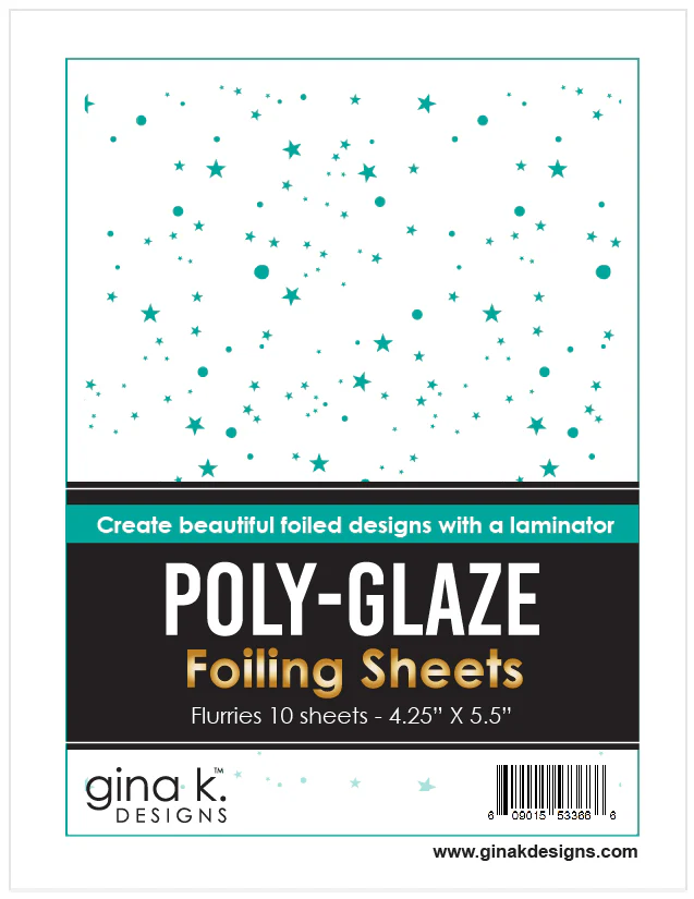 POLY-GLAZE Foiling Sheets- Flurries