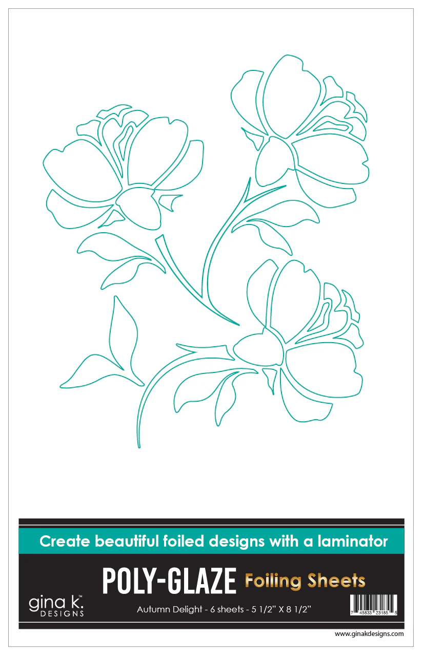 POLY-GLAZE Foiling Sheets- Autumn Delight