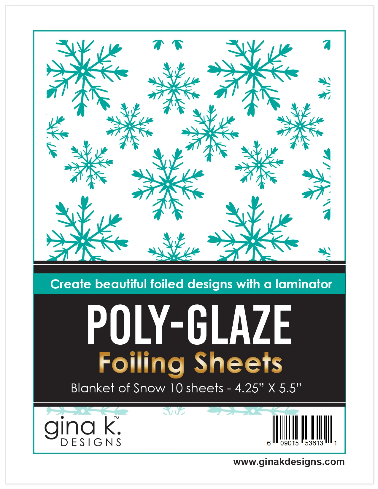 POLY-GLAZE Foiling Sheets- Blanket of Snow