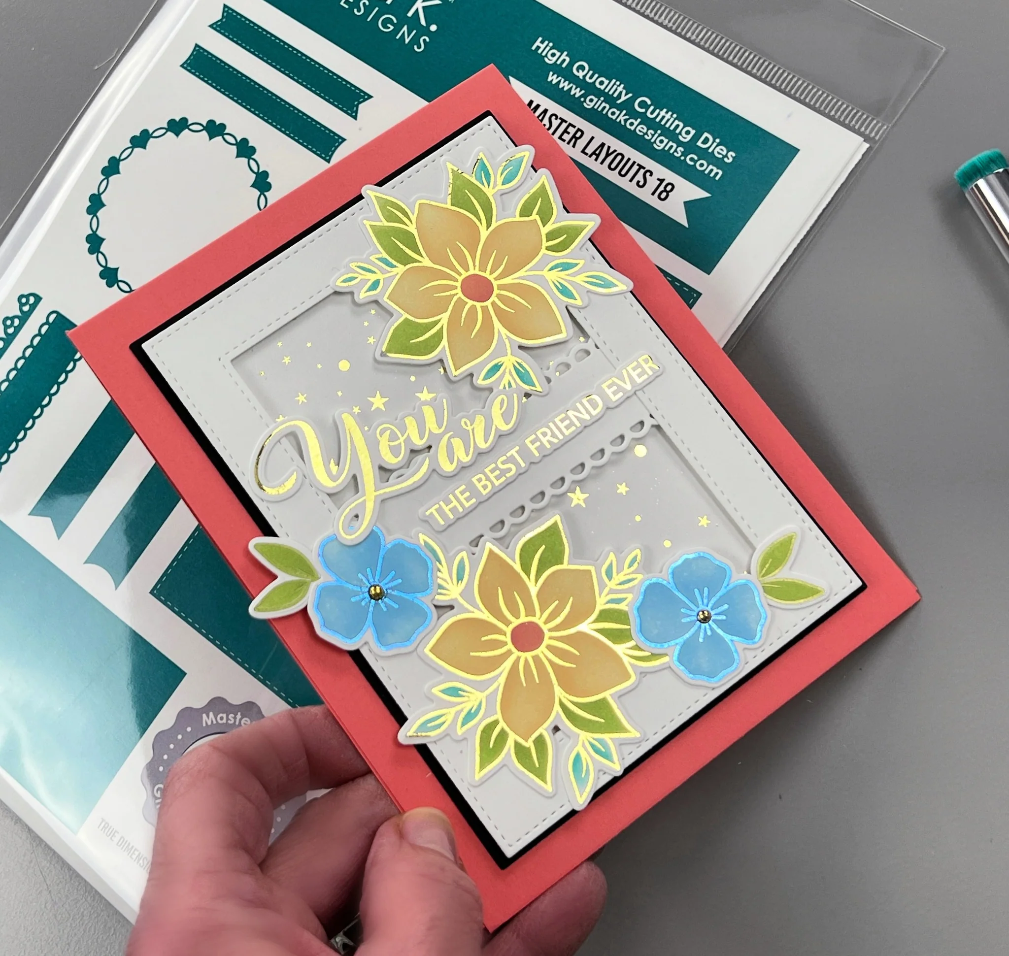 POLY-GLAZE Foiling Sheets- Flower Medley - Image 2