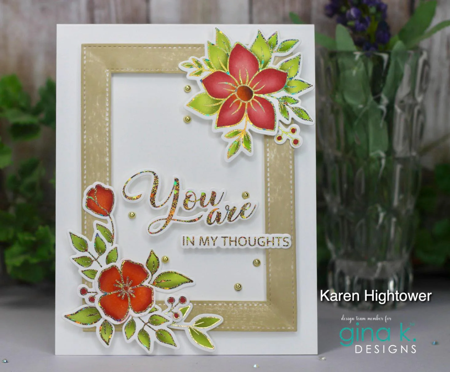 POLY-GLAZE Foiling Sheets- Flower Medley - Image 4