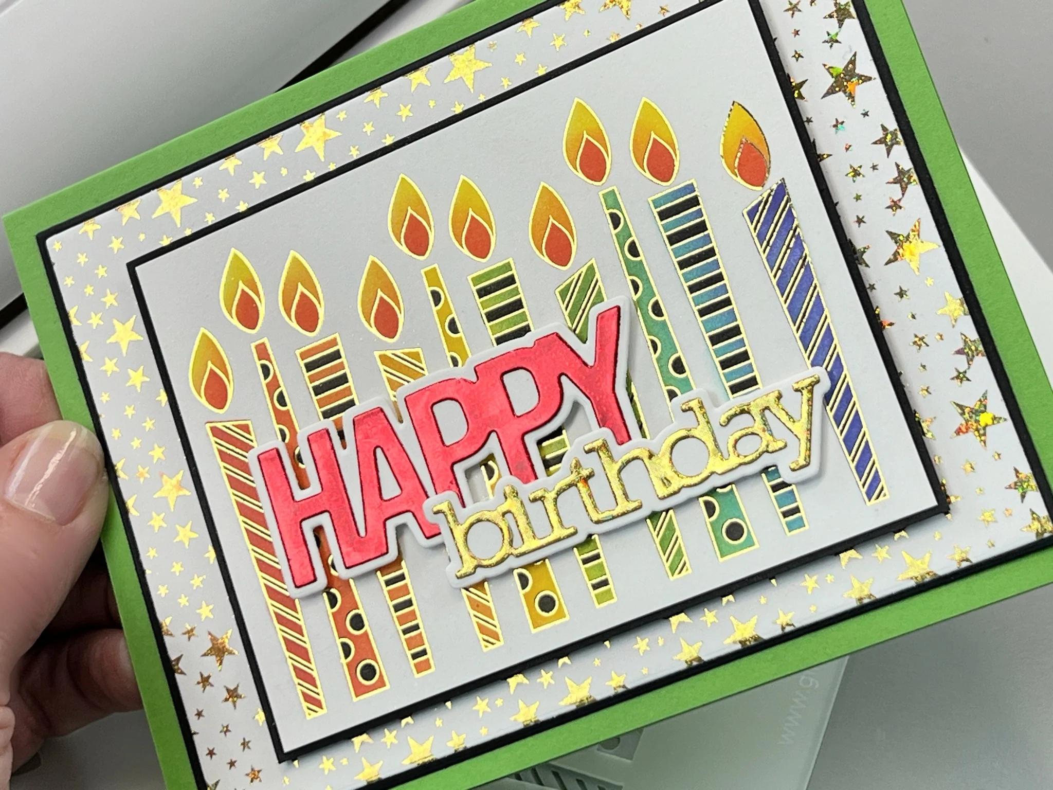 POLY-GLAZE Foiling Sheets- Layered Candles - Image 2