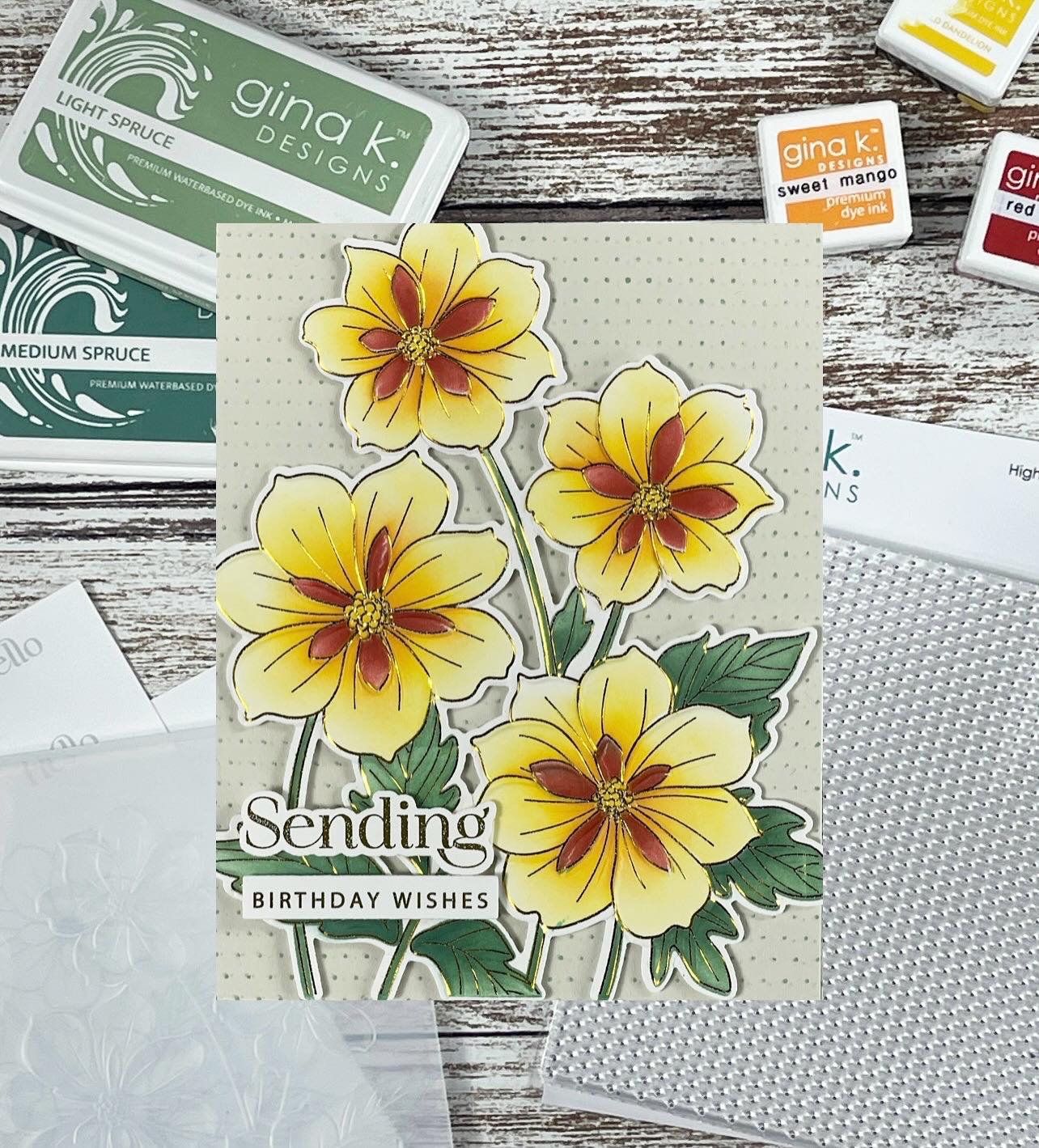POLY-GLAZE Foiling Sheets- Ruffled Blooms - Image 2