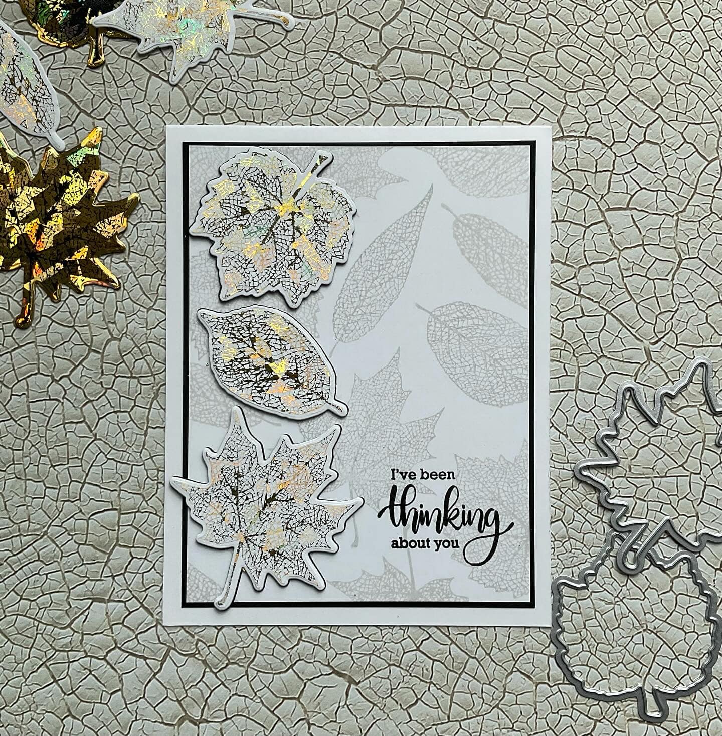POLY-GLAZE Foiling Sheets- Skeleton Leaves - Image 2