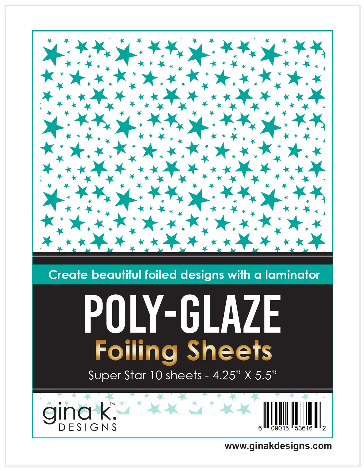 POLY-GLAZE Foiling Sheets- Super Star