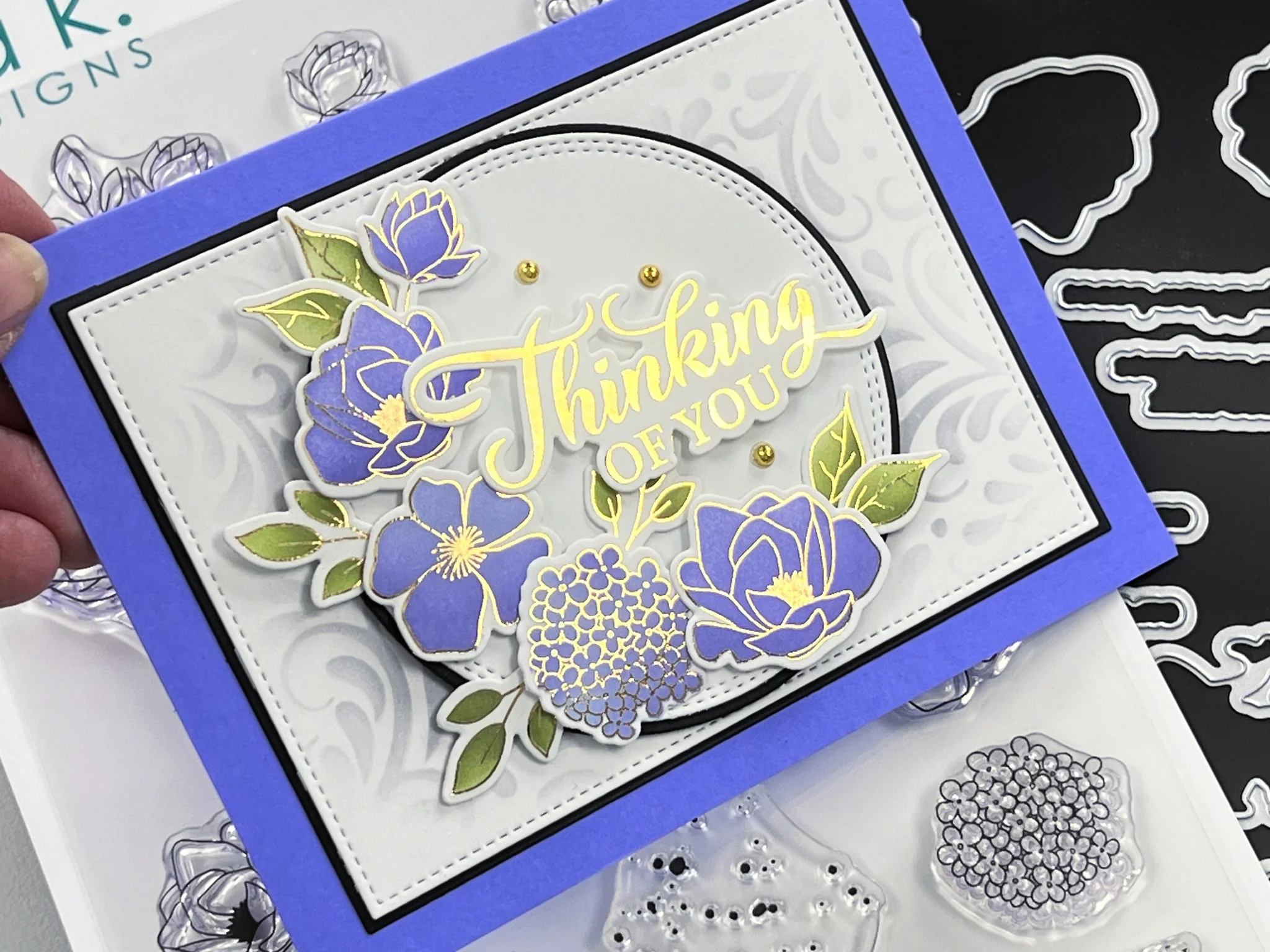 POLY-GLAZE Foiling Sheets- Thoughtful Flowers - Image 3