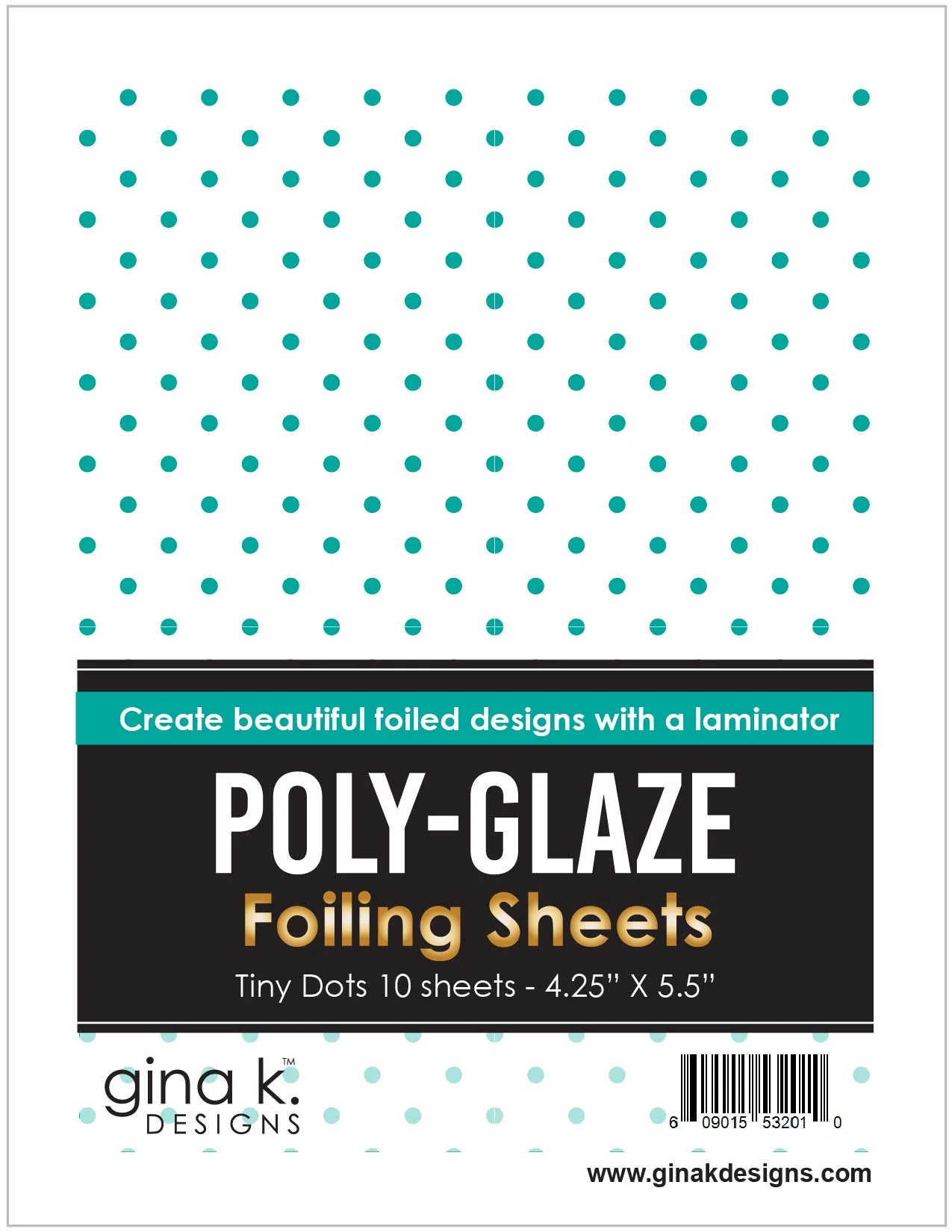 POLY-GLAZE Foiling Sheets- Tiny Dots