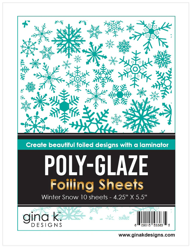 POLY-GLAZE Foiling Sheets- Winter Snow