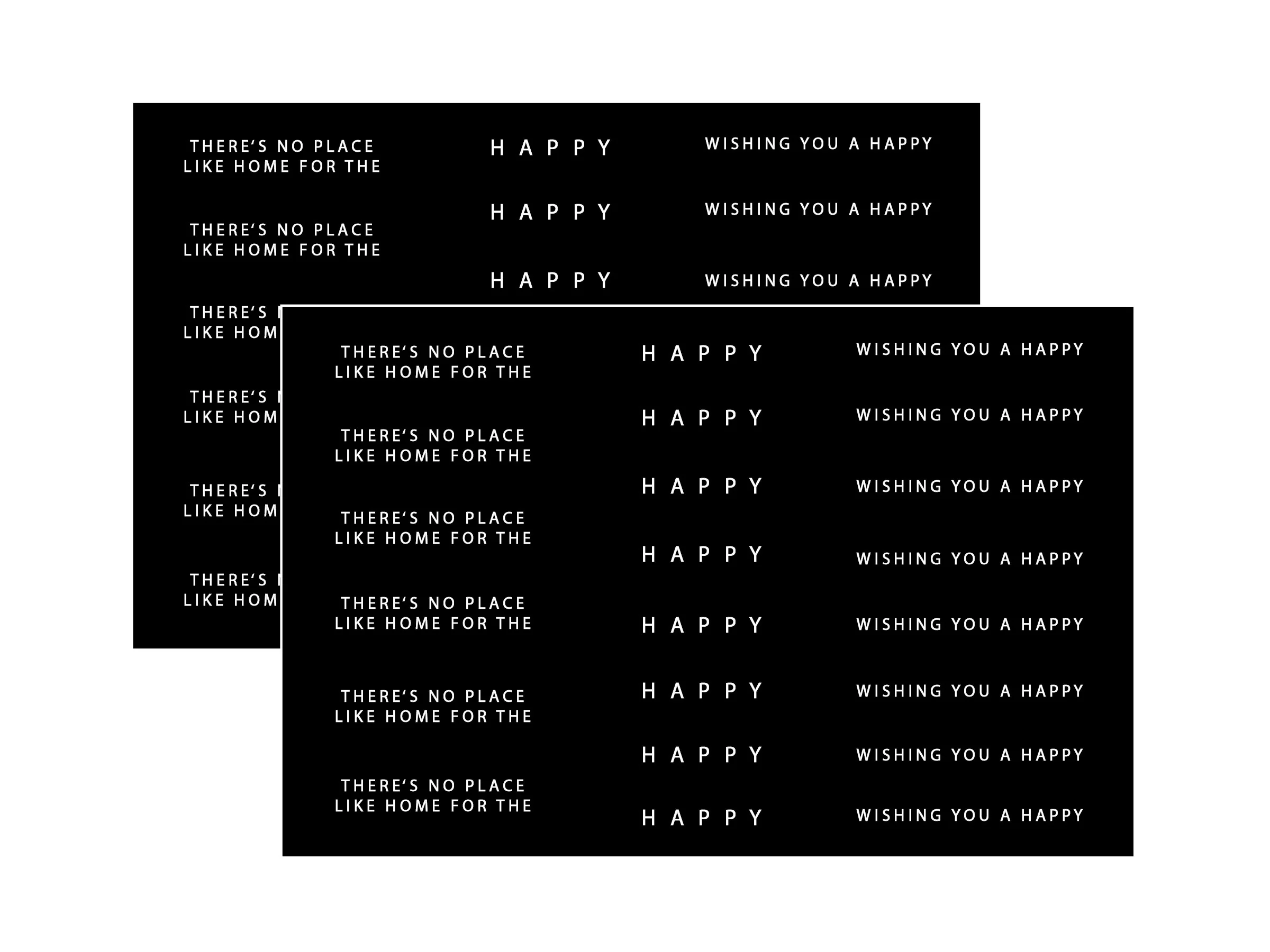 SENTIMENT SHEETS- Happy Holidays