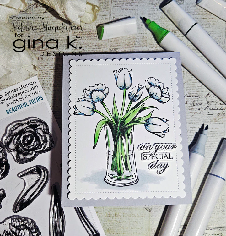 STAMPS- Beautiful Tulips - Image 6