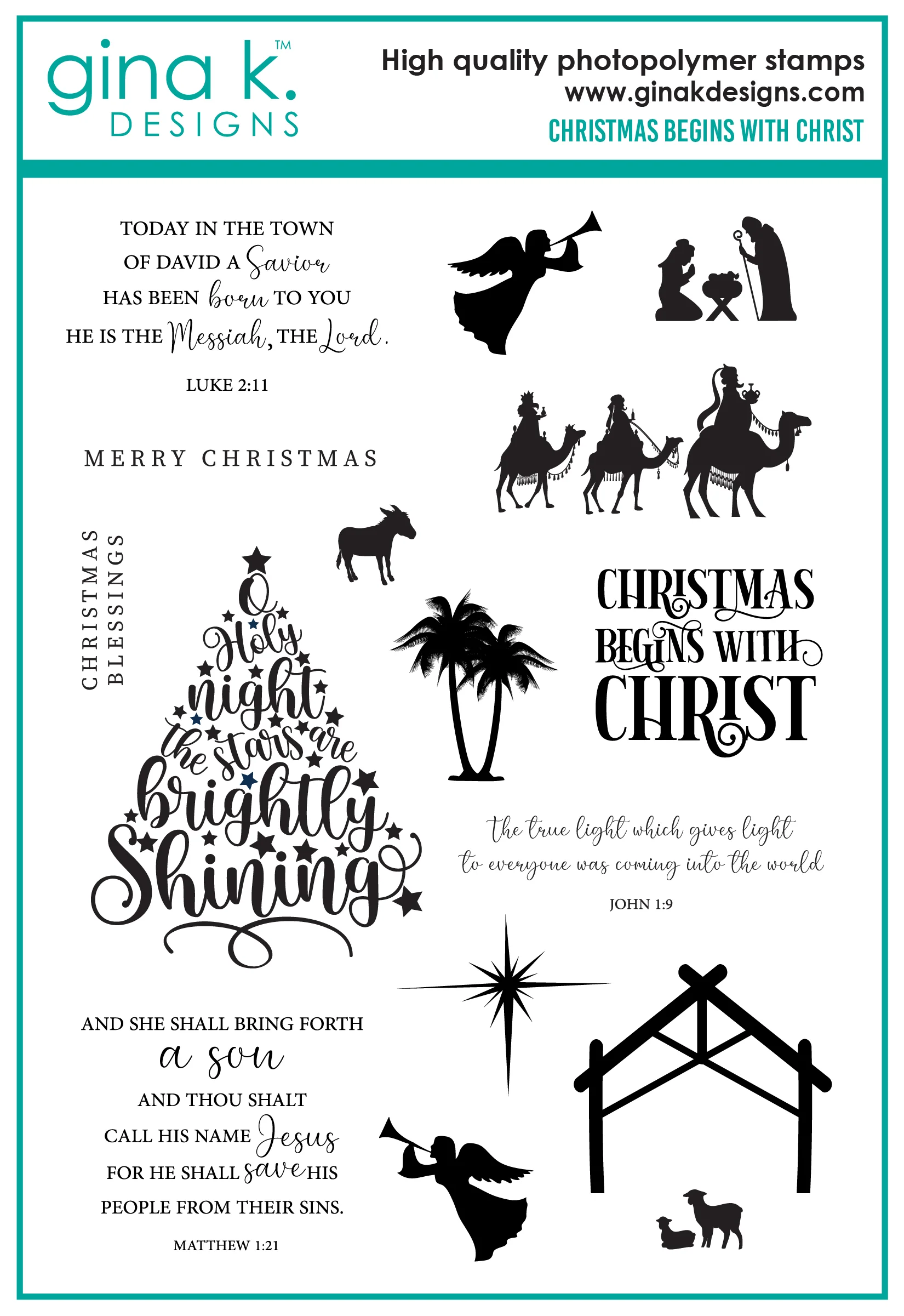 STAMPS- Christmas Begins with Christ