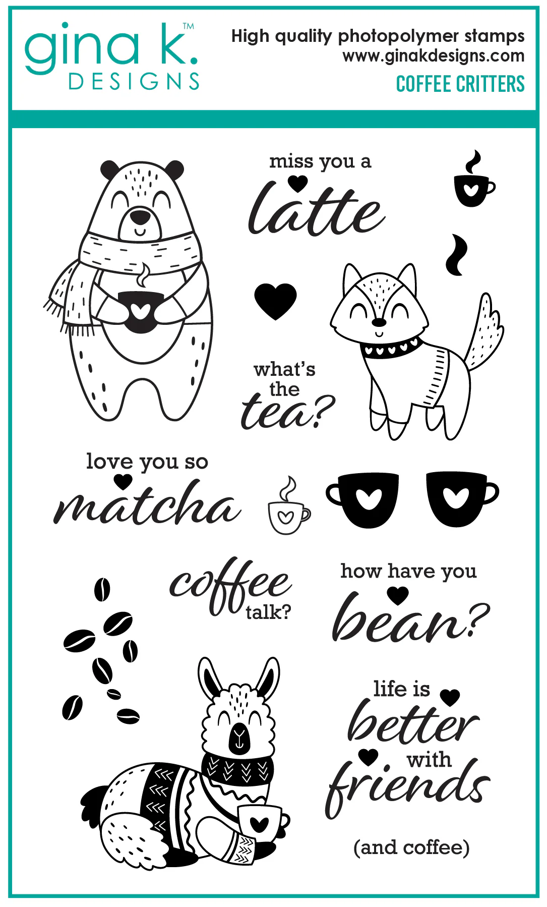 STAMPS- Coffee Critters