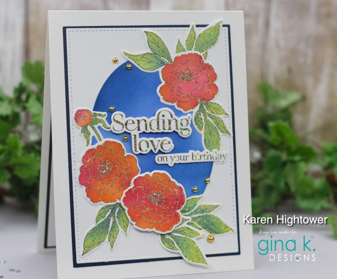 POLY-GLAZE Foiling Sheets- Delicate Dahlias - Image 2