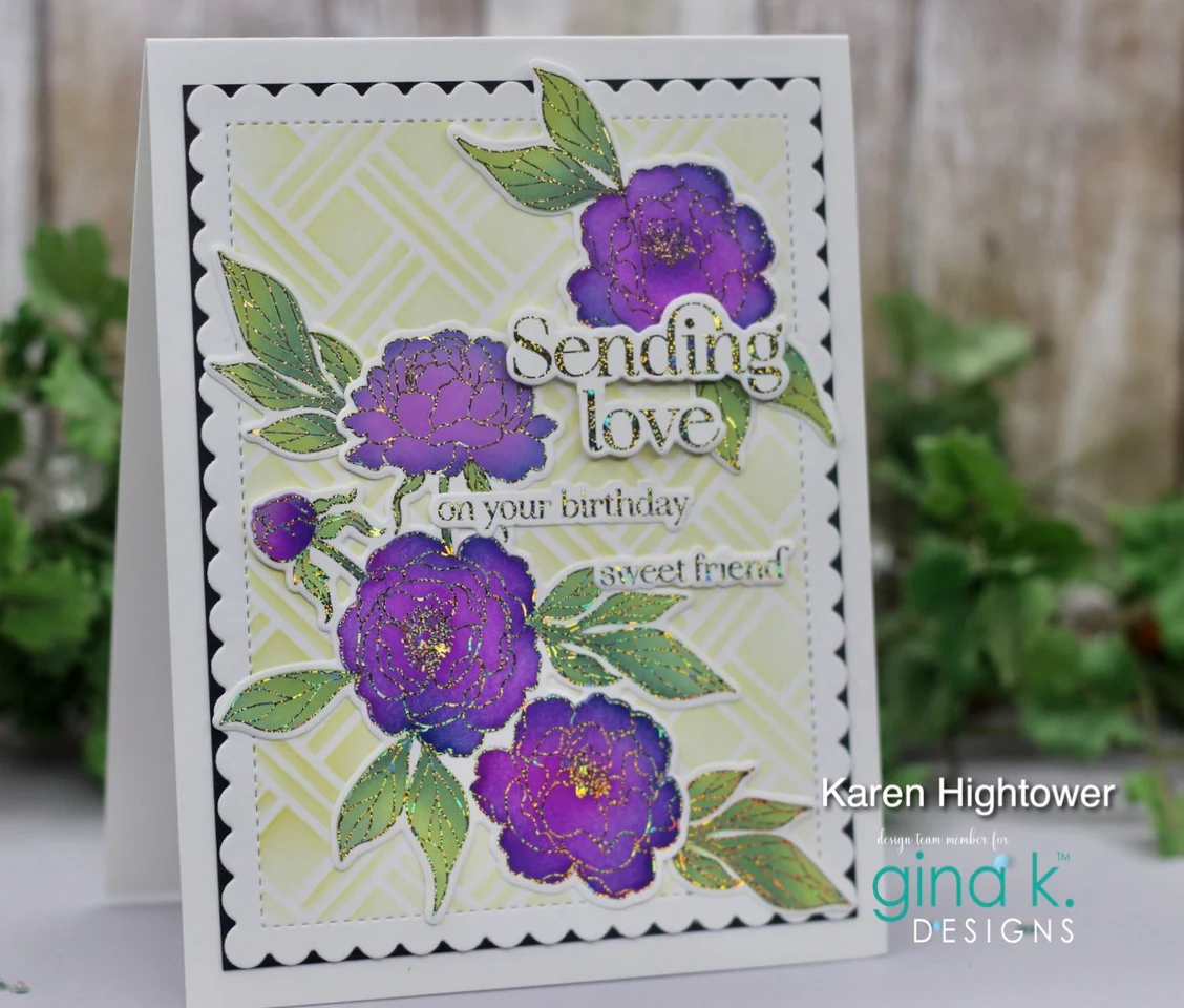 POLY-GLAZE Foiling Sheets- Delicate Dahlias - Image 3