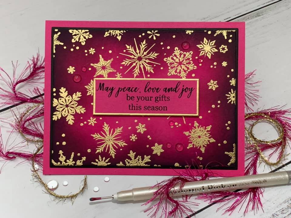 STAMPS- Delicate Snowflake Background Stamp - Image 5