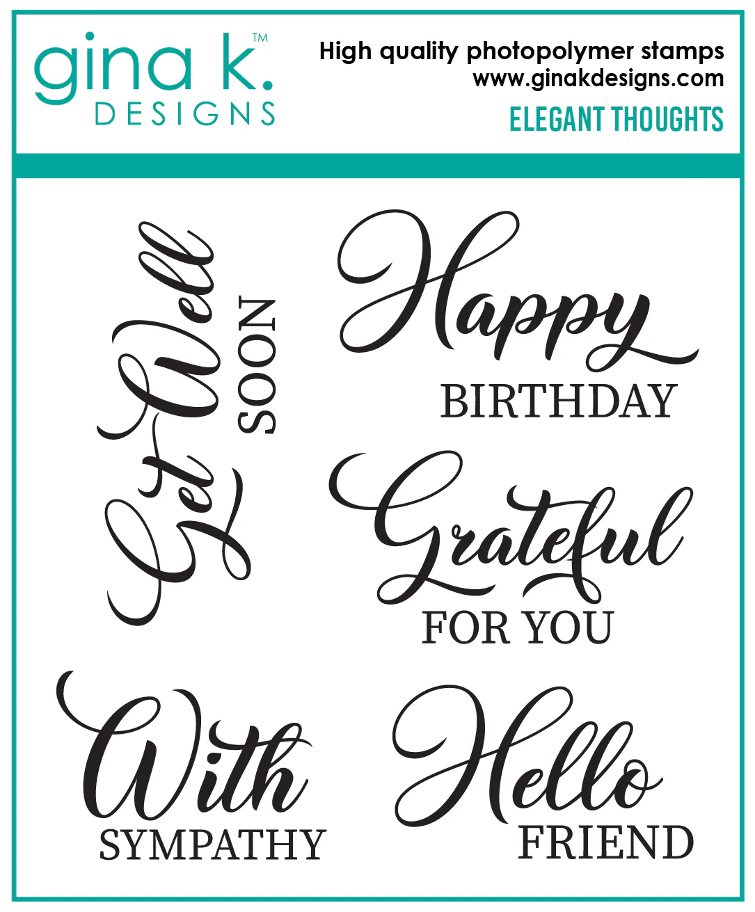 STAMPS- Elegant Thoughts