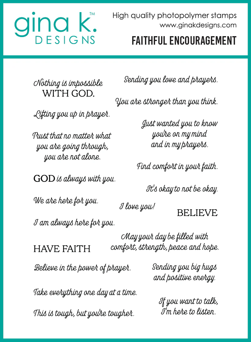STAMPS- Faithful Encouragement