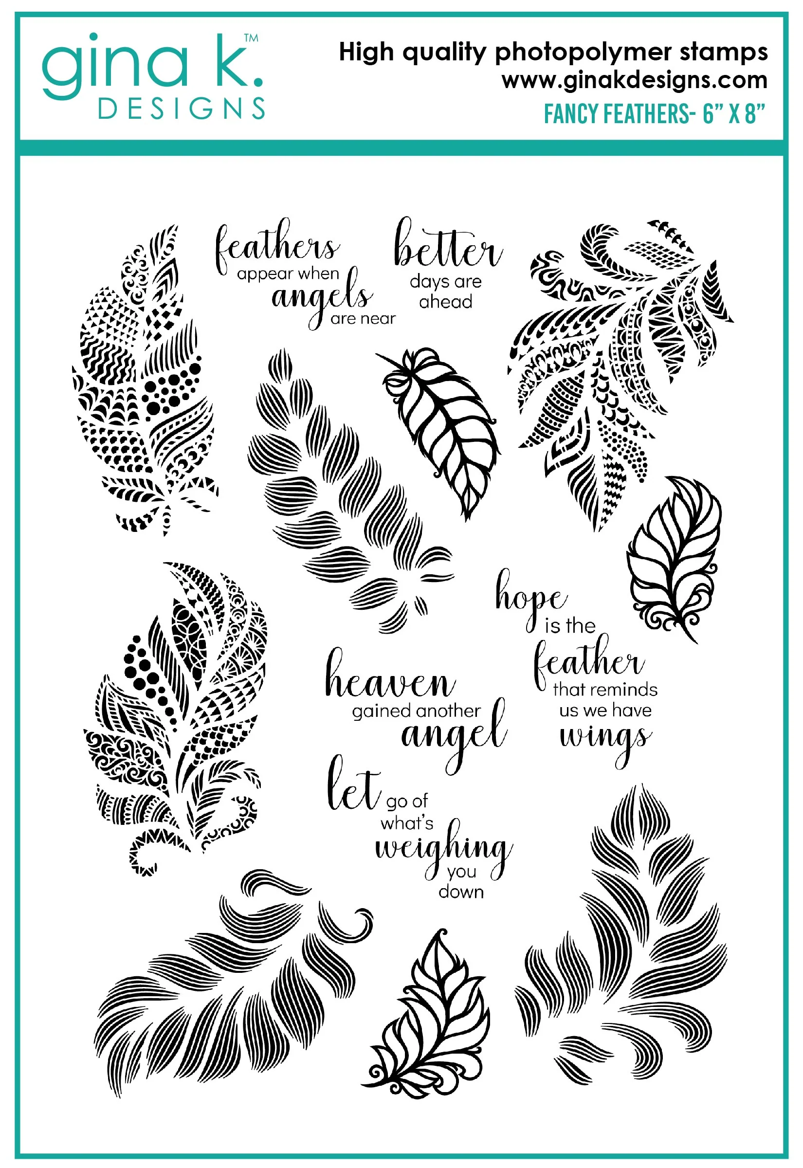 STAMPS- Fancy Feathers