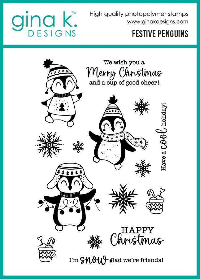 STAMPS- Festive Penguins