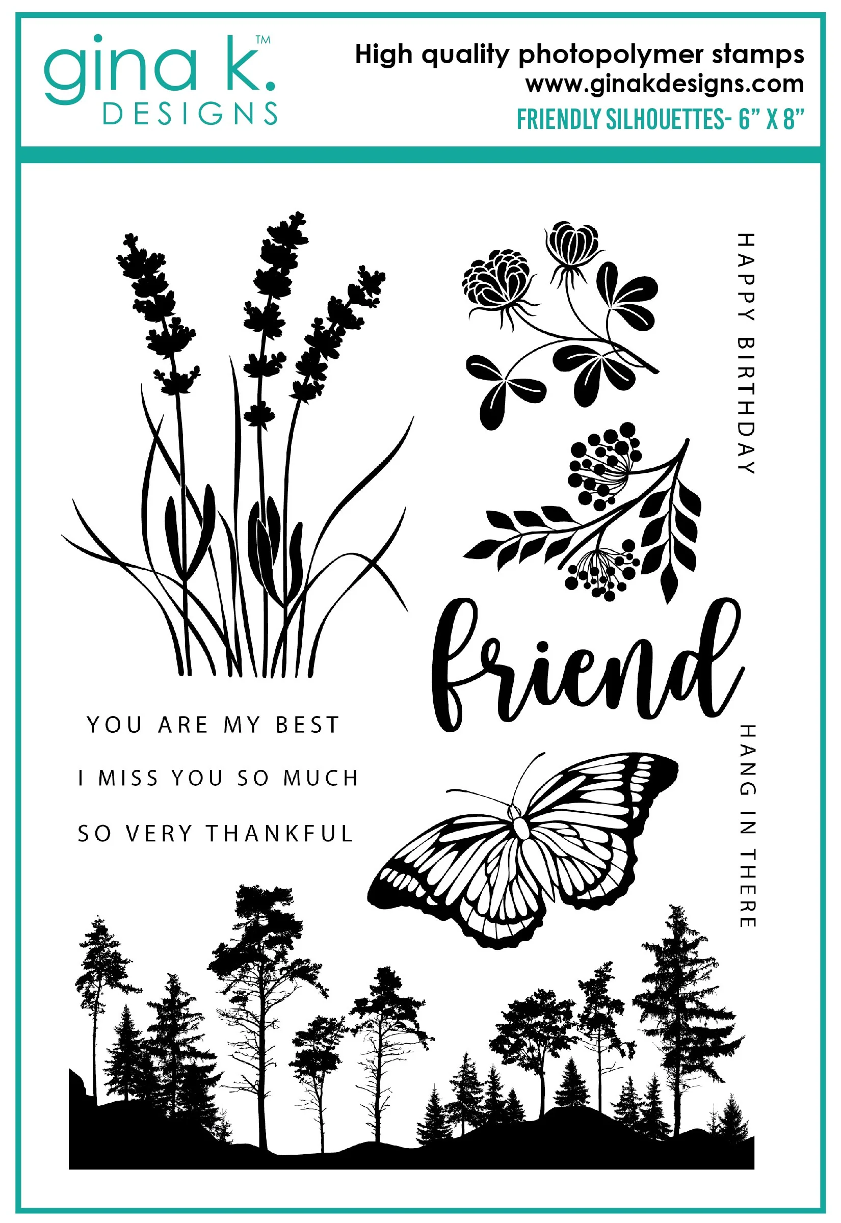 STAMPS- Friendly Silhouettes