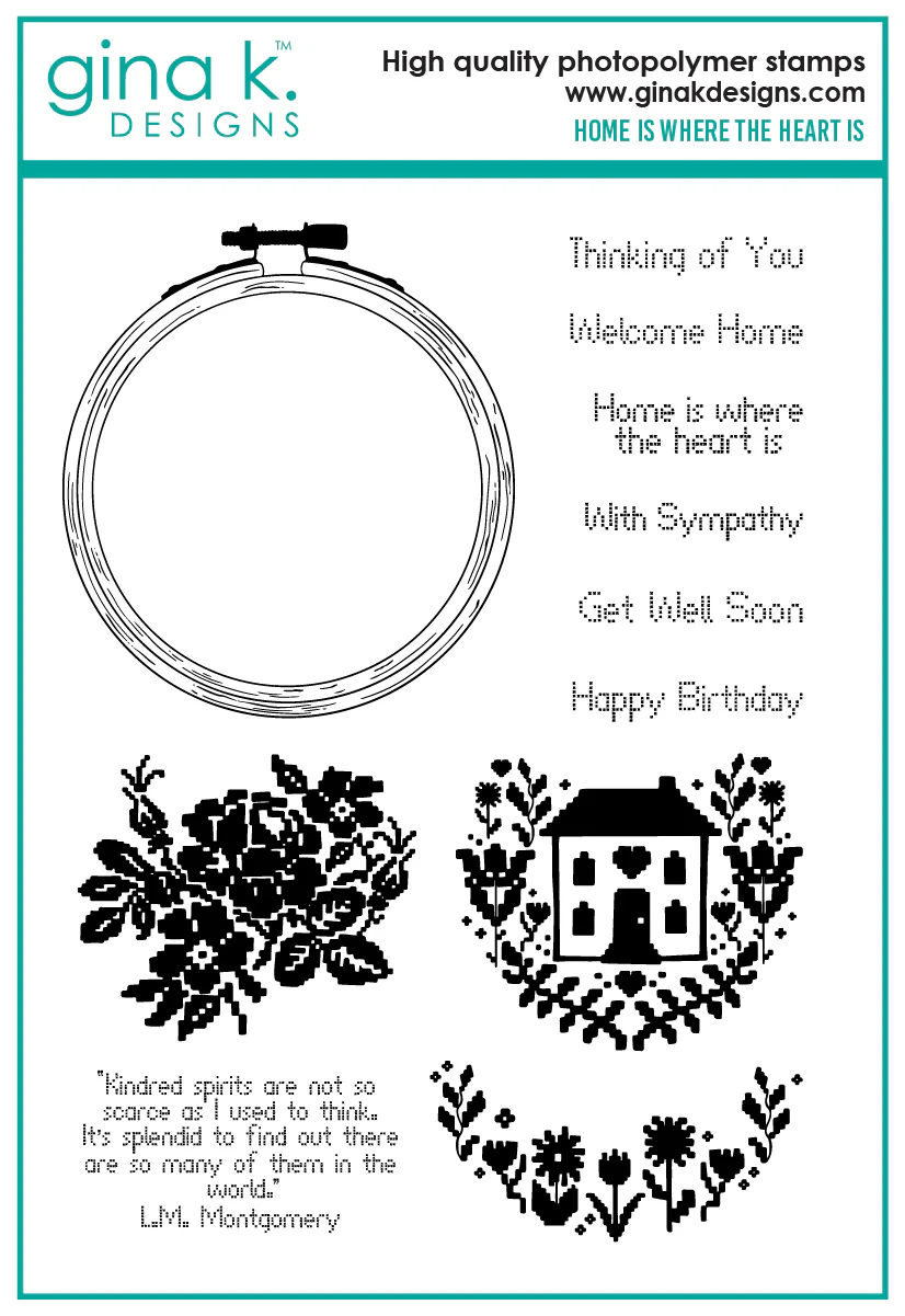 CLEARANCE - NO RETURNS STAMPS- Home is Where the Heart Is