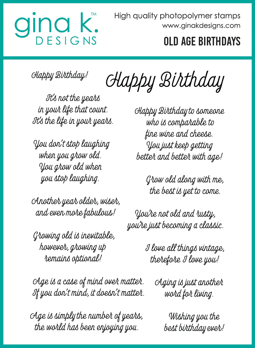STAMPS- Old Age Birthday