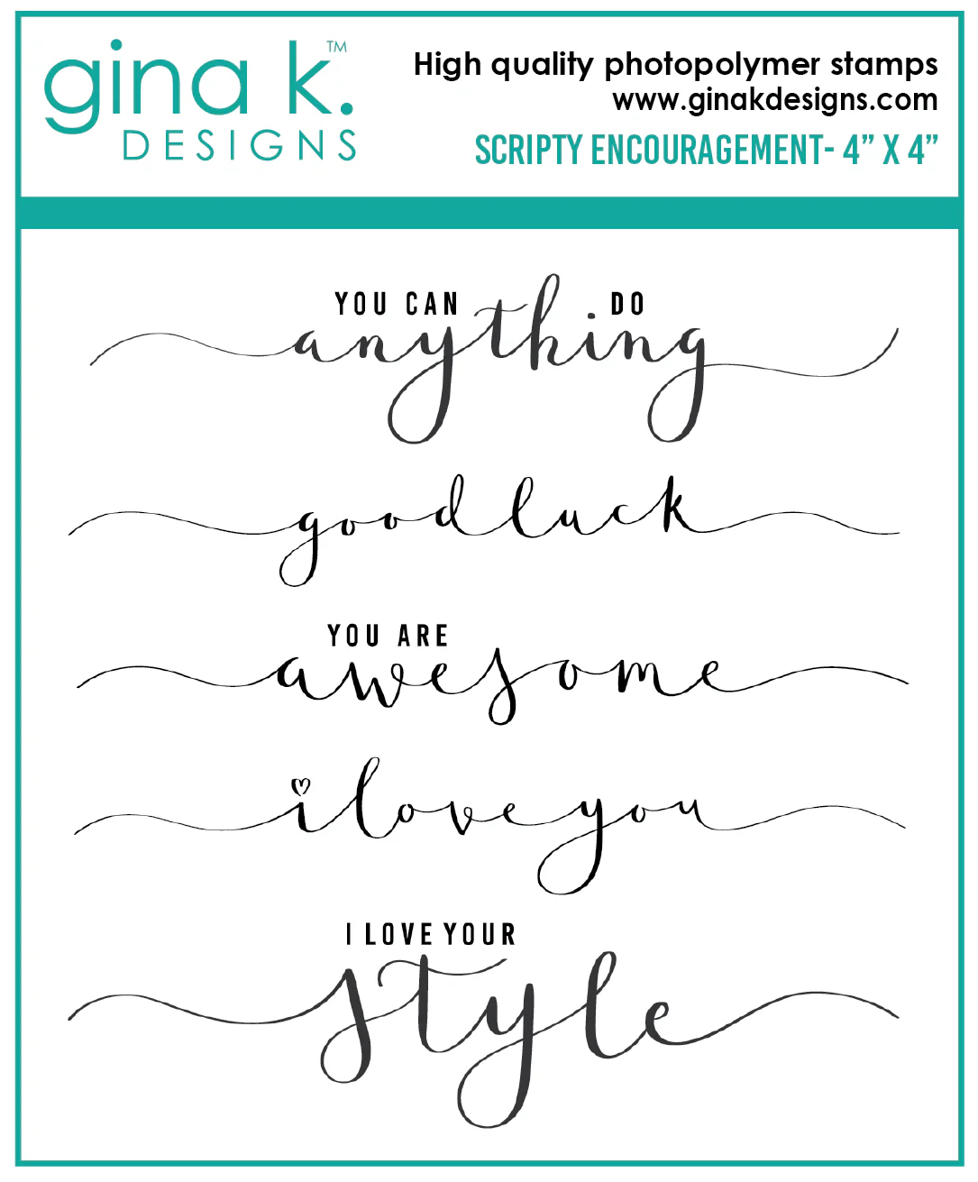 STAMPS- Scripty Encouragement MINI