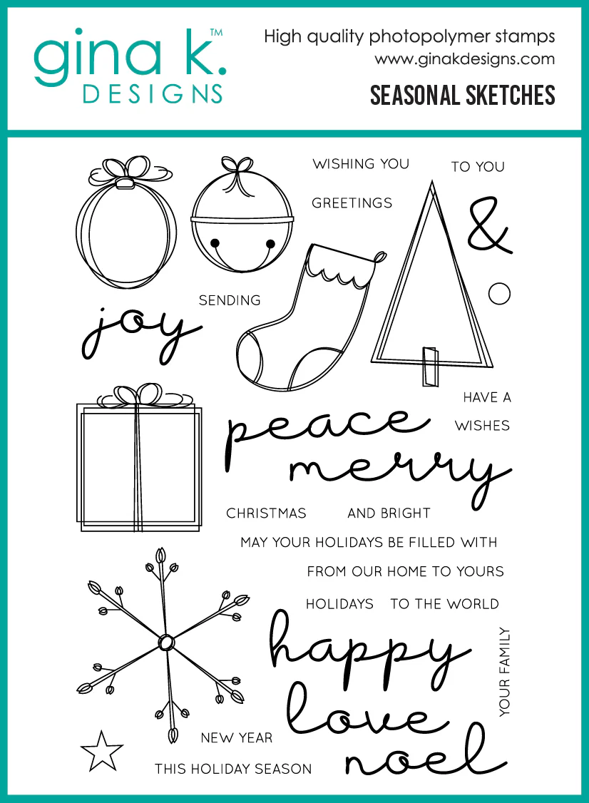 CLEARANCE - NO RETURNS STAMPS- Seasonal Sketches