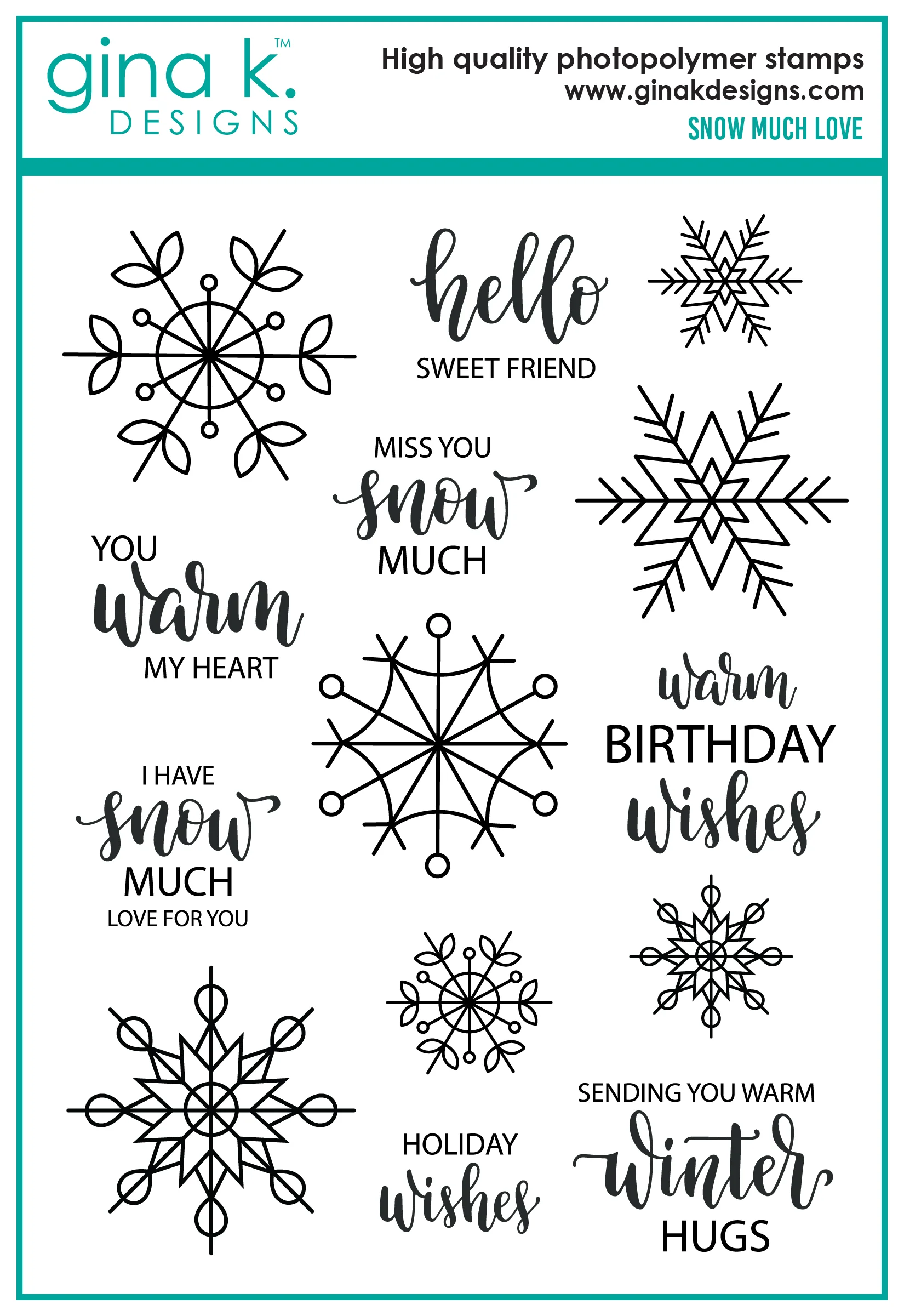 STAMPS- Snow Much Love