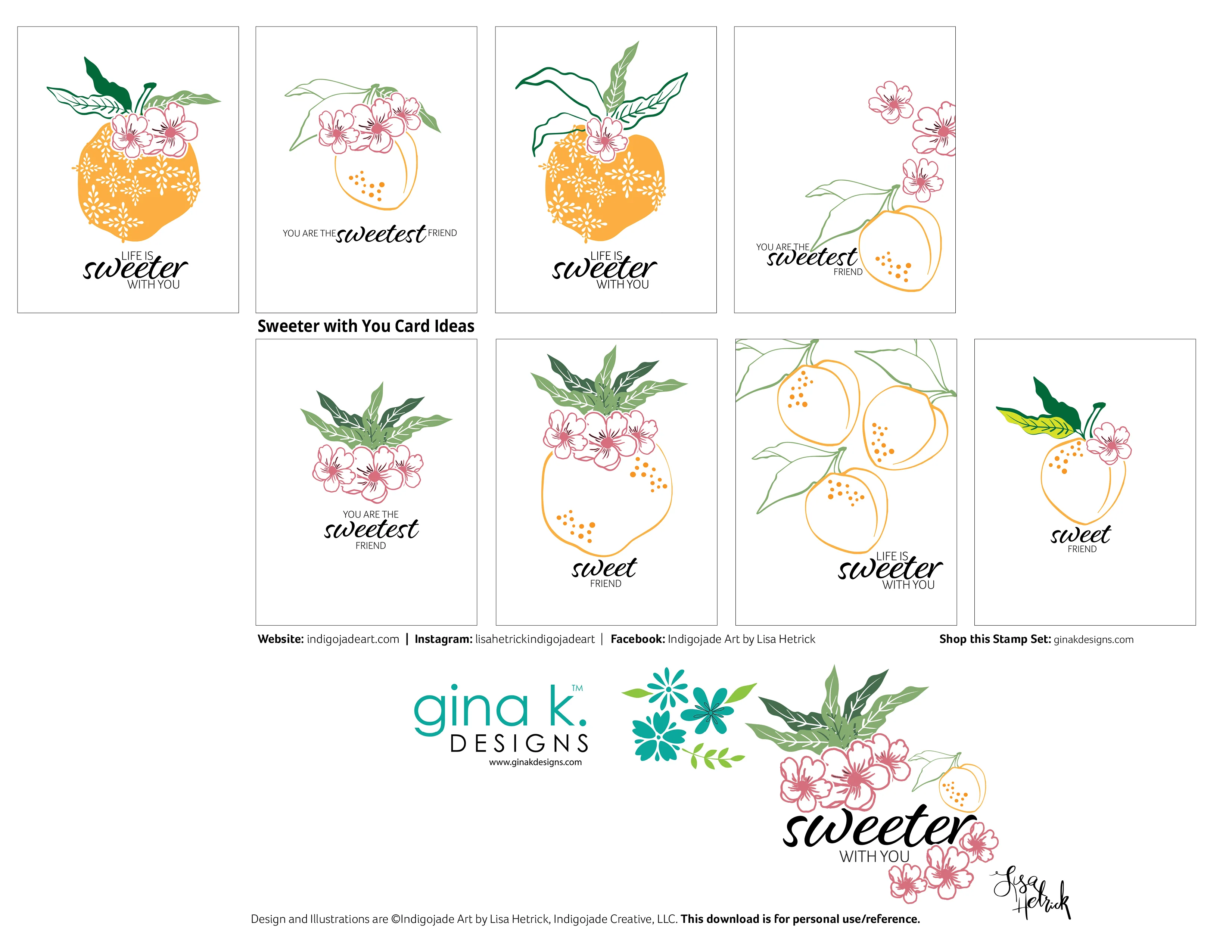 CLEARANCE - NO RETURNS STAMPS- Sweeter with You - Image 2