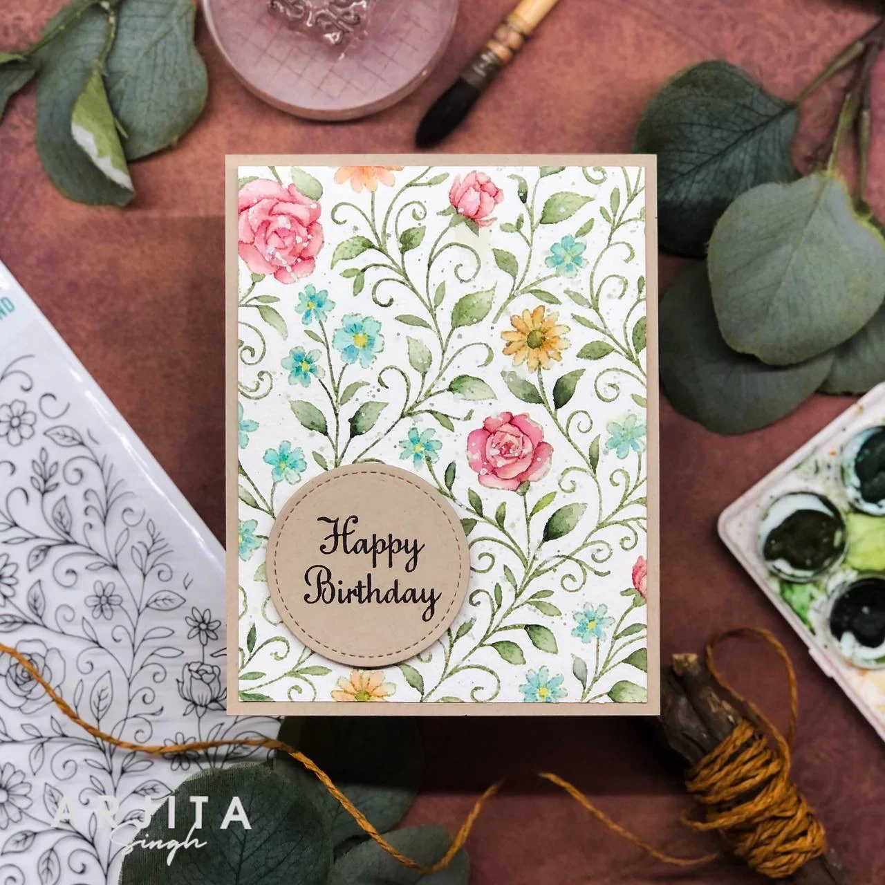 STAMPS- Tangled Garden Background Stamp - Image 4