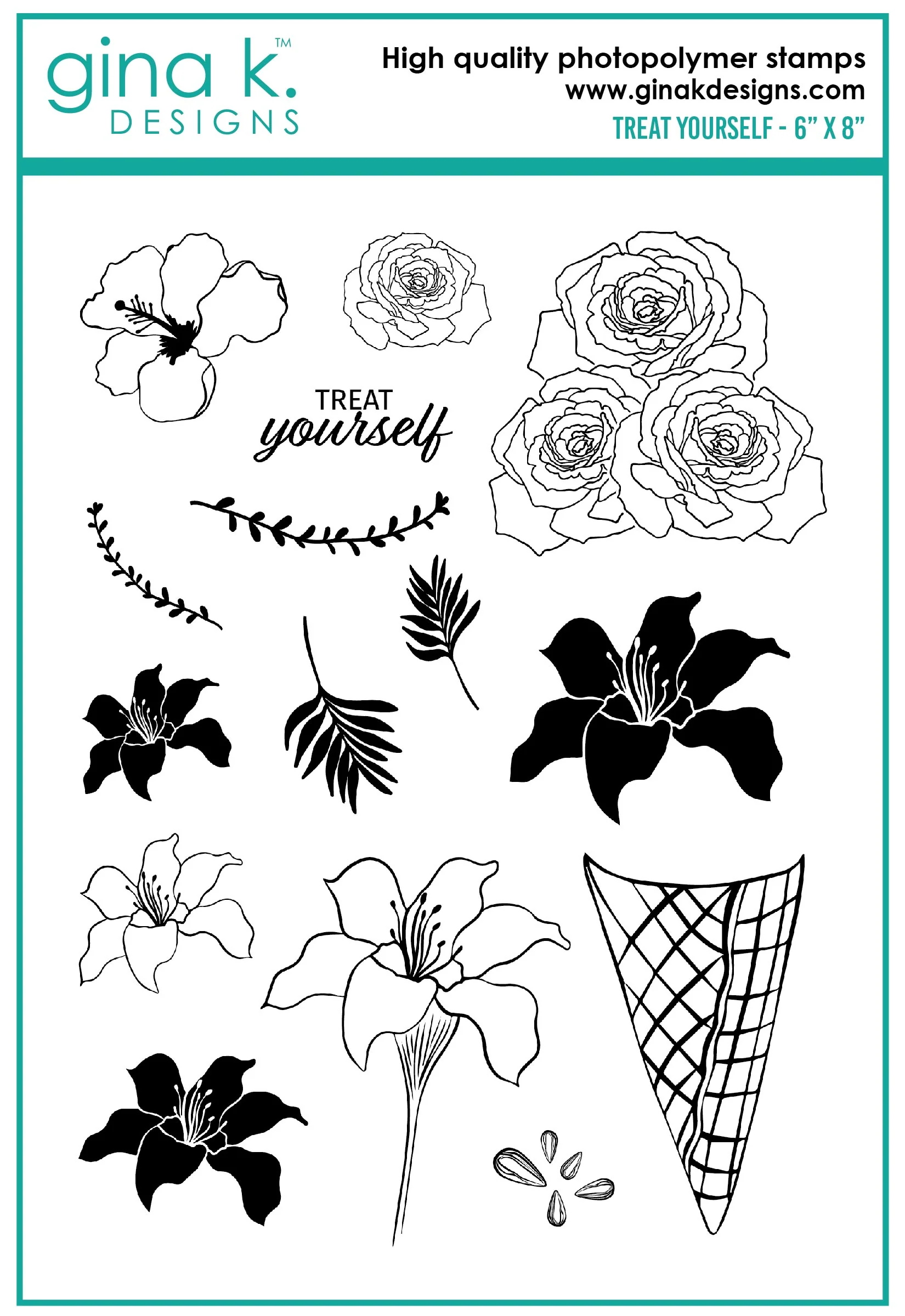 CLEARANCE - NO RETURNS STAMPS- Treat Yourself