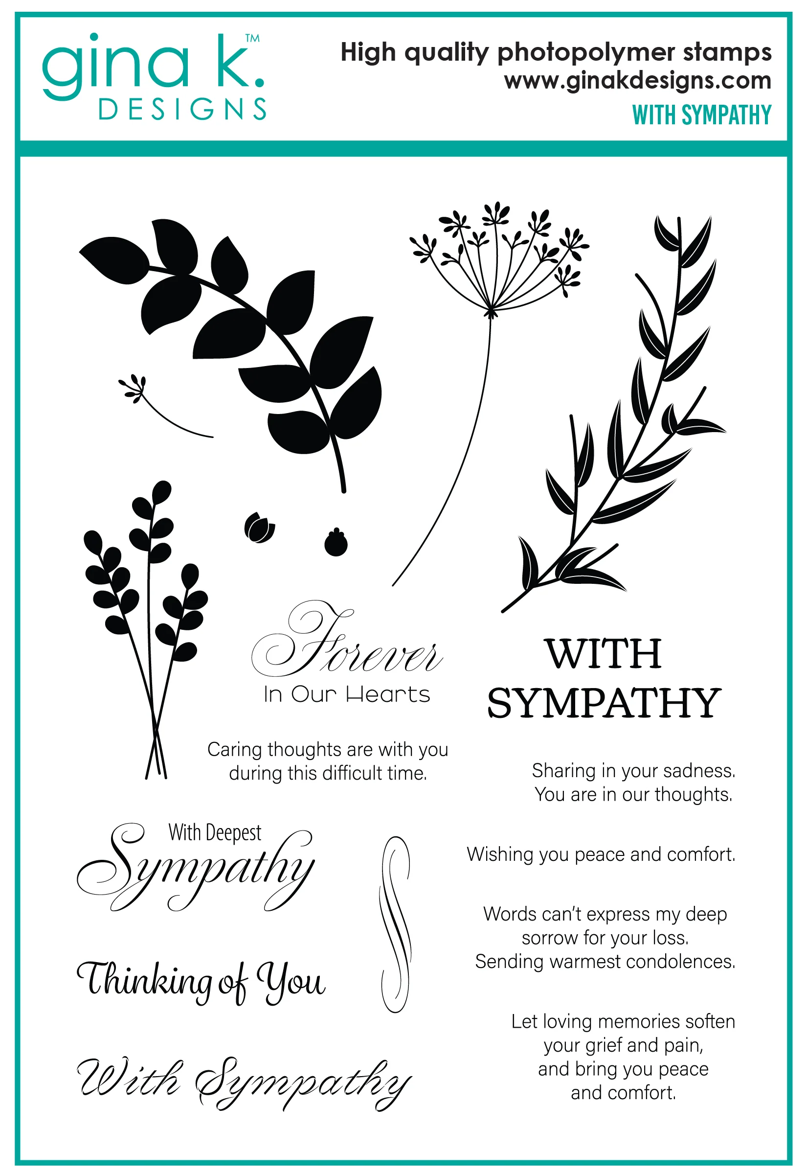 STAMPS- With Sympathy