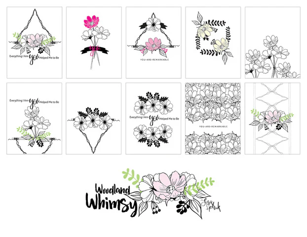 CLEARANCE - NO RETURNS STAMPS- Woodland Whimsy - Image 2