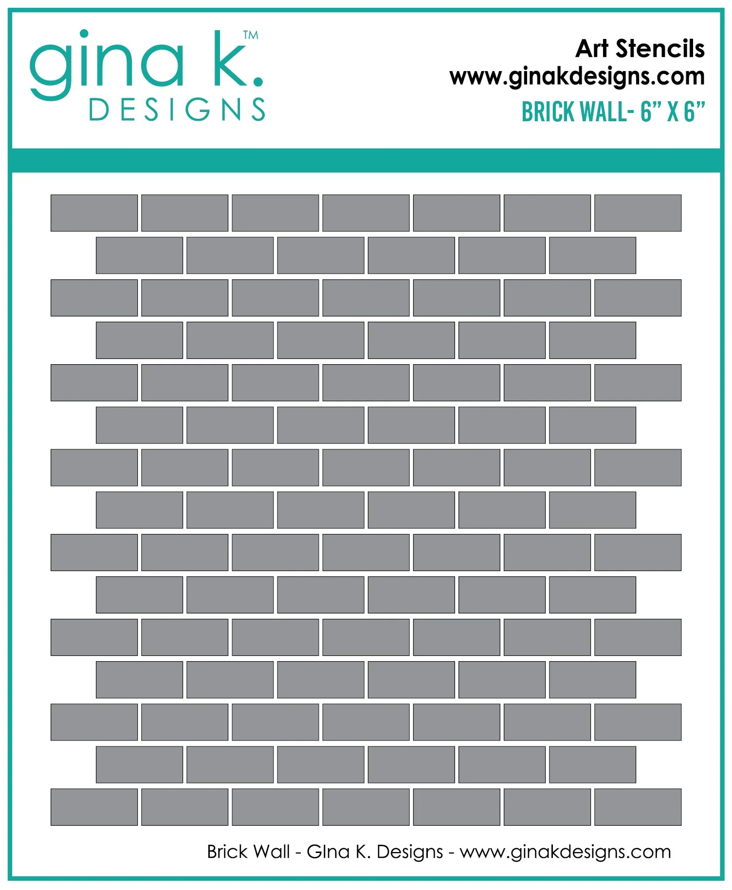 STENCIL- Brick Wall