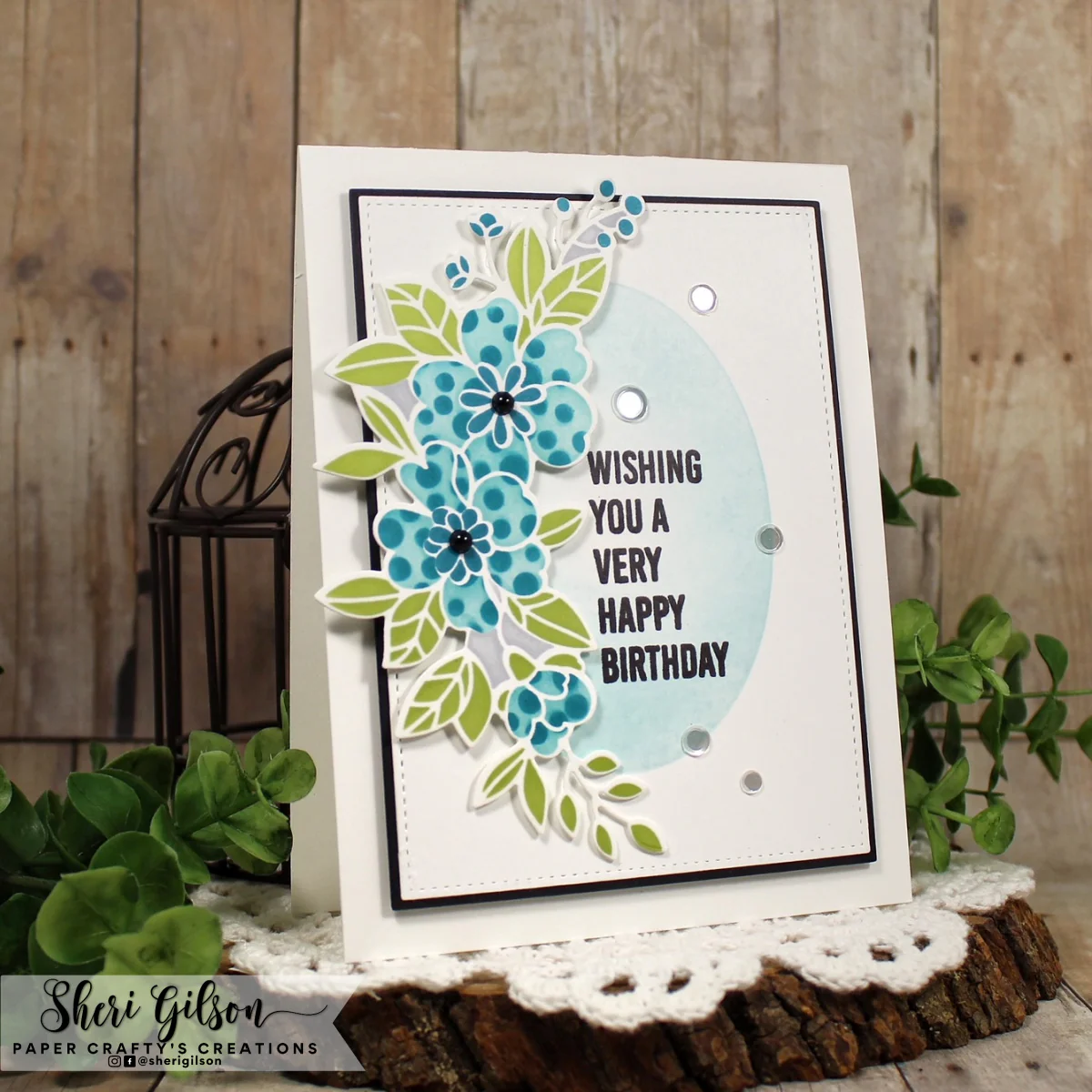 STENCIL- Curved Floral Banner Layering Stencil - Image 12