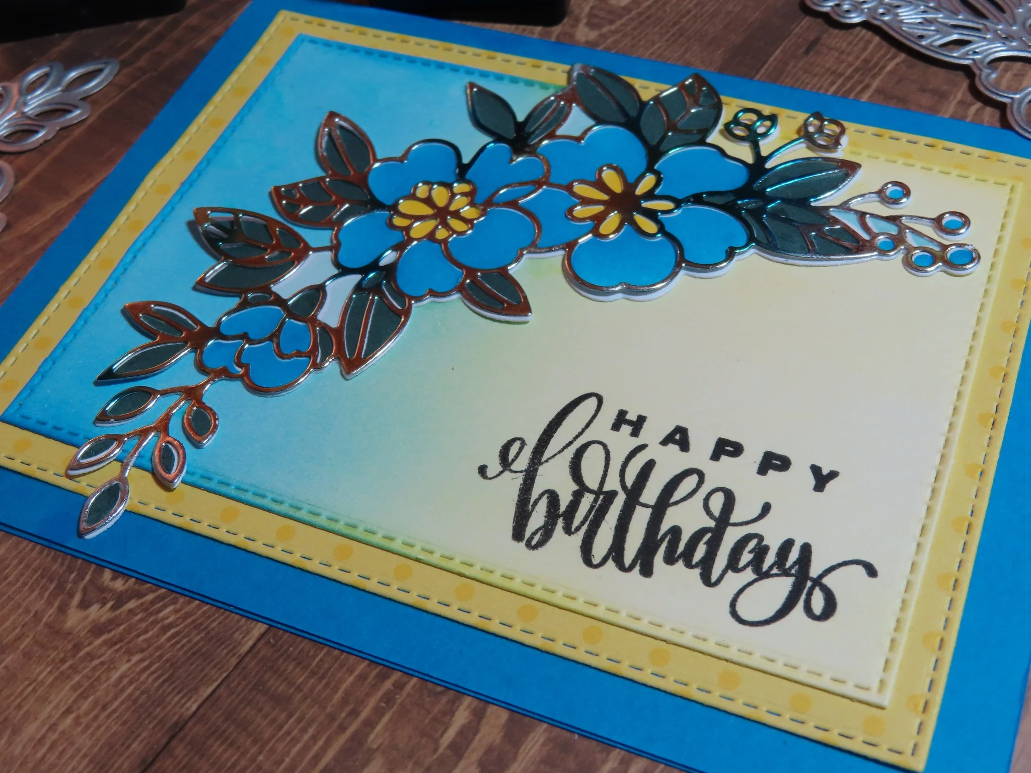 STENCIL- Curved Floral Banner Layering Stencil - Image 13