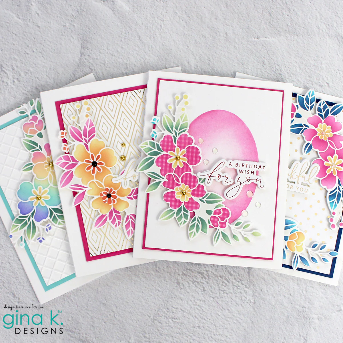 STENCIL- Curved Floral Banner Layering Stencil - Image 5