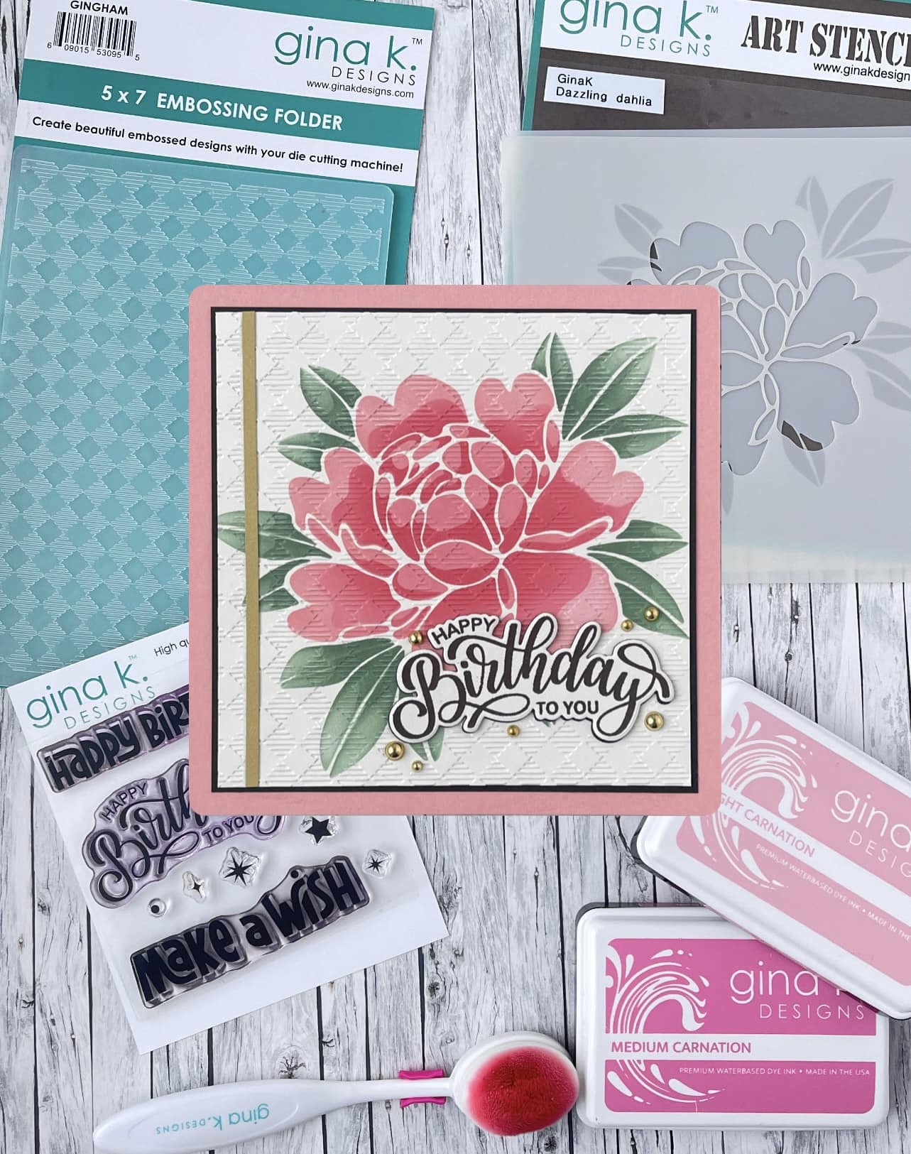 STENCIL- Dazzling Dahlia - Image 3