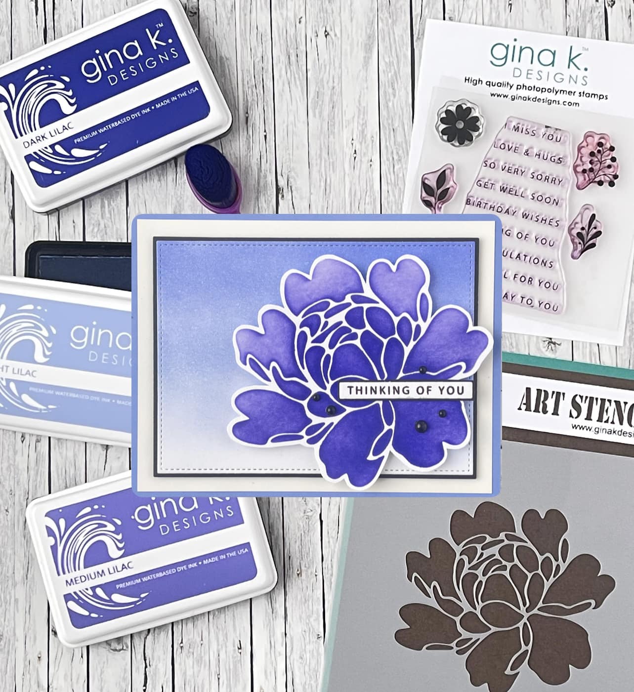 STENCIL- Dazzling Dahlia - Image 4